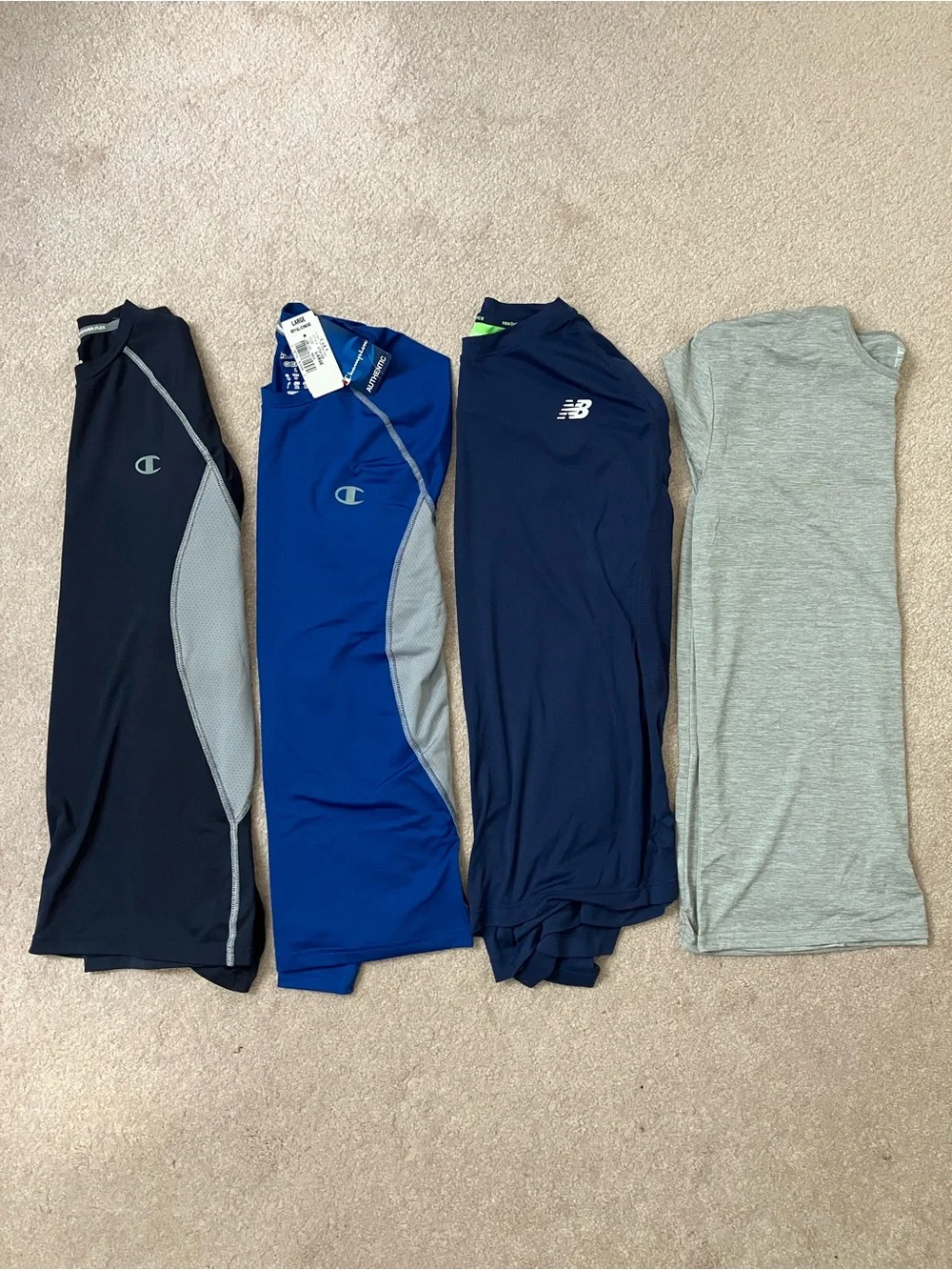 Men’s Athletic Bundle: New Balance & Champion Vapor PowerFlex Performance Tops - Picture 1 of 5